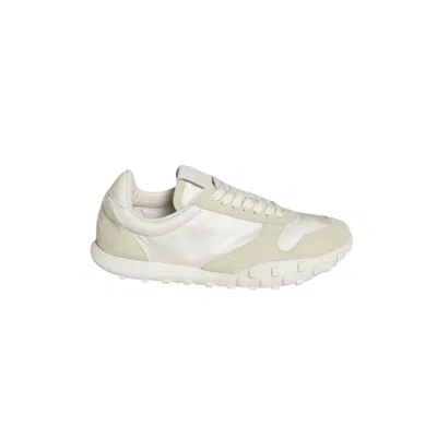JIL SANDER JIL SANDER MOON SNEAKERS IN NYLON AND SUEDE CREAM