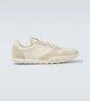 Jil Sander Two-tone Fabric And Suede Sneakers In Neutrals