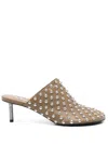 Jil Sander Studded Mule With 50mm Kitten Heel