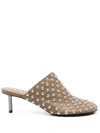 Jil Sander Studded Mule With 50mm Kitten Heel