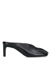 Jil Sander 70 Nappa Leather Mules In Black