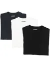 Jil Sander Multicolor 3-pack Logo Patch T-shirt In Multicolor