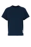 Jil Sander Set Of Cotton T-shirts With Short Sleeves In Blue