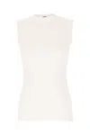 Jil Sander Set Of Two Layered Cotton Tops In 961