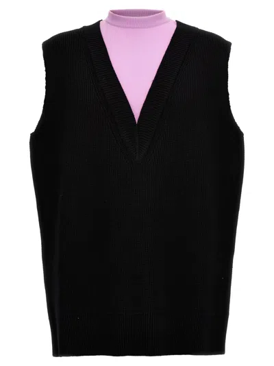 JIL SANDER MEN MULTICOLOR KNIT VEST, M LUXURY SWEATERS & KNITWEAR FOR MEN DARVEYS