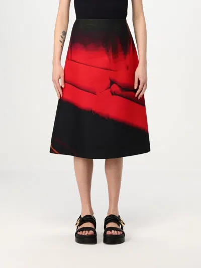 Jil Sander Multicolor Midi Falda In Black