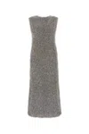 Jil Sander Mohair And Lurex Midi Dress In Multicolor