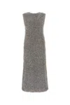 Jil Sander Mohair And Lurex Midi Dress In Multicoloured
