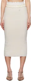 Jil Sander Multicolor Three Layers Midi Skirt In 961 Polar (100+103+0