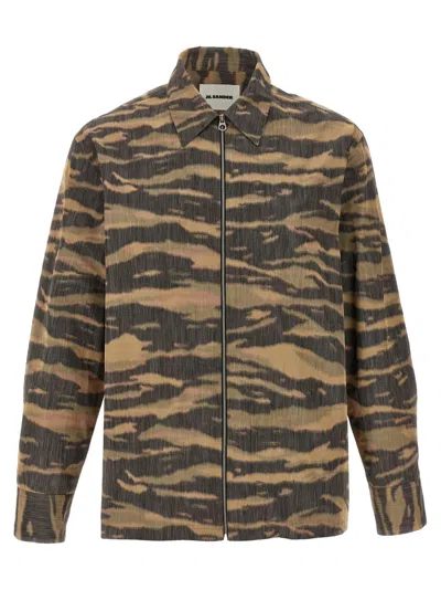 Jil Sander Multicolor Zip Shirt