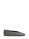 Jil Sander Black Ballet Flats With All-over Stud