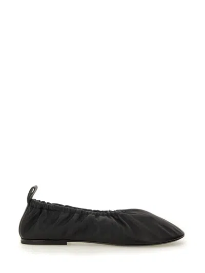 JIL SANDER NAPPA BALLERINA FLATS WITH SUBTLE HEEL