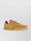 Jil Sander Camel Nappa Leather And Suede Moon Sneakers In Brown