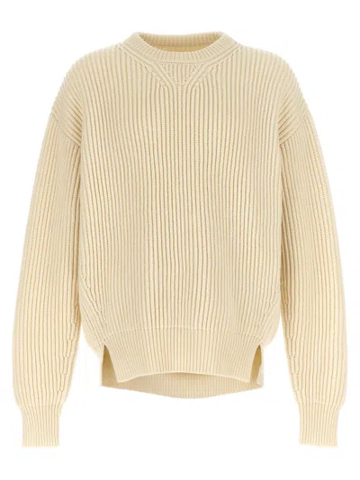 JIL SANDER NATURAL CHUNKY SWEATER