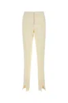 Jil Sander Ivory Viscose Blend Pant In Natural