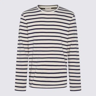 Jil Sander Navy And White Cotton Knitwear