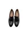 Jil Sander Navy Block-heel Loafers In Black Leather In Black