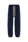 Jil Sander Cotton Joggers With Back Pocket And Elastic Waistband In Blue