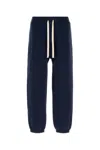Jil Sander Cotton Joggers With Back Pocket And Elastic Waistband In Blue