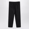 Jil Sander Navy Blue Cotton Pants
