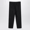 Jil Sander Navy Blue Cotton Pants