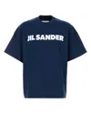 Jil Sander Crew Neck T-shirt With Short Sleeves In Blue