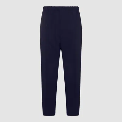 Jil Sander Navy Blue Cotton Trousers