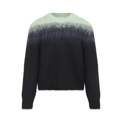 JIL SANDER NAVY BLUE CREWNECK SWEATER