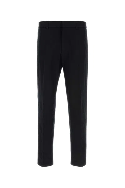 JIL SANDER NAVY BLUE NARROW PANTS