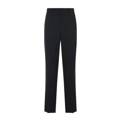 Jil Sander Navy Blue Slim Fit Wool Pants
