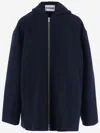 Jil Sander Long Sleeve Casual Jacket In Blue