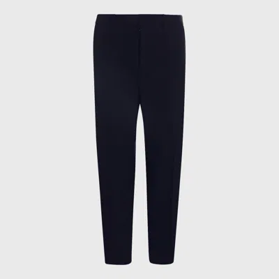 Jil Sander Navy Blue Wool Pants