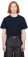 Jil Sander Navy Crewneck T-shirt In 401 Navy