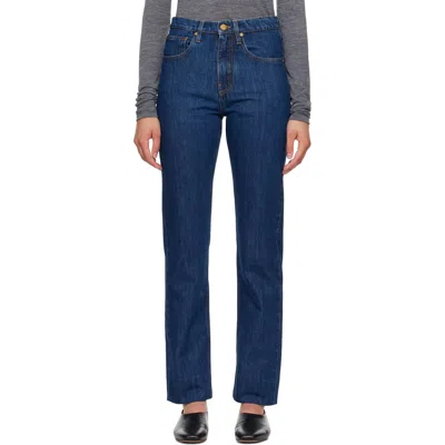 Jil Sander Navy Faded Jeans In 476 Medium Denim