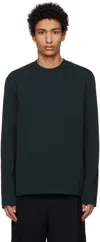 Jil Sander Navy Logo Flag Long Sleeve T-shirt In 402 Midnight
