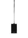 Jil Sander Neck-strap Leather Phone Case In Black