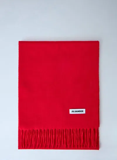 Jil Sander Neck Warmers Mufflers Scarf In Red