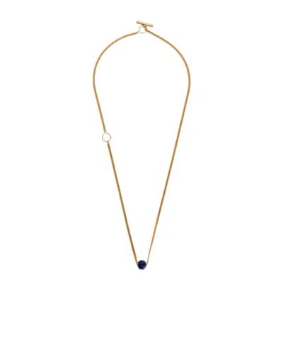 Jil Sander Sphere Necklace In Gold