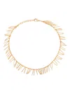 Jil Sander Needle-detail Necklace In Gold