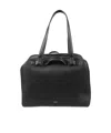 Jil Sander Leather Top-handle Tote Bag In Black