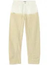 JIL SANDER NEUTRAL BLEACH-WASH WIDE-LEG JEANS