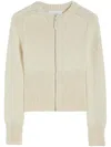 Jil Sander Zip-up Cardigan In Neutrals
