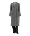 Jil Sander Alpaca-blend Single-breaded Coat In Gray