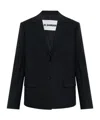 Jil Sander Notched-lapel Wool Blazer In Black