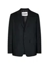 Jil Sander Notched Pocket Blazer In Black