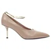 Jil Sander Nude Anklet Point Toe Pump In Neutral