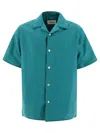 Jil Sander Green Nylon Overshirt With Boxy Fit In Green