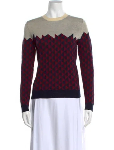 Pre-owned Jil Sander Nylon Patterned Sweatshirt In Blue