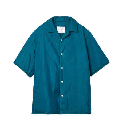 Jil Sander+ Nylon Short Sleeve Shirt Shirts Teal In Green