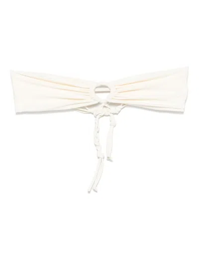 Jil Sander Off White Bandeau Bikini Top